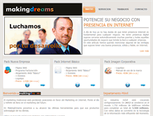 Tablet Screenshot of makingdreams.es